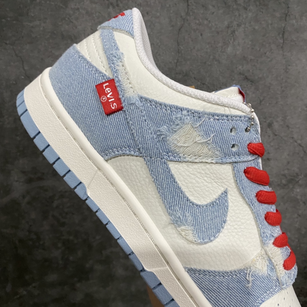 图片[7]-【定制款】Nike SB Dunk Low 李维斯联名 牛仔破洞白蓝n原装头层材料 定制牛仔布拼接n大厂纯原品质 清洁度 电绣工艺完美货号：LE0021-005 尺码：36 36.5 37.5 38 38.5 39 40 40.5 41 42 42.5 43 44 45-莆田鞋批发中心