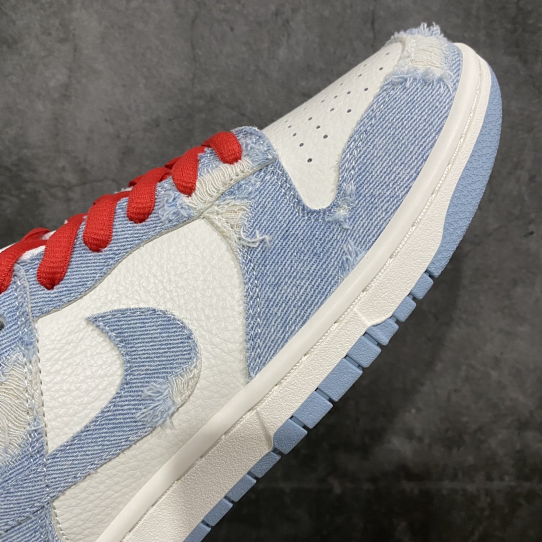 图片[5]-【定制款】Nike SB Dunk Low 李维斯联名 牛仔破洞白蓝n原装头层材料 定制牛仔布拼接n大厂纯原品质 清洁度 电绣工艺完美货号：LE0021-005 尺码：36 36.5 37.5 38 38.5 39 40 40.5 41 42 42.5 43 44 45-莆田鞋批发中心