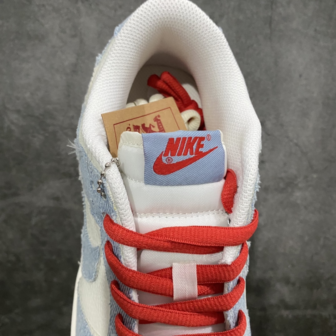 图片[8]-【定制款】Nike SB Dunk Low 李维斯联名 牛仔破洞白蓝n原装头层材料 定制牛仔布拼接n大厂纯原品质 清洁度 电绣工艺完美货号：LE0021-005 尺码：36 36.5 37.5 38 38.5 39 40 40.5 41 42 42.5 43 44 45-莆田鞋批发中心