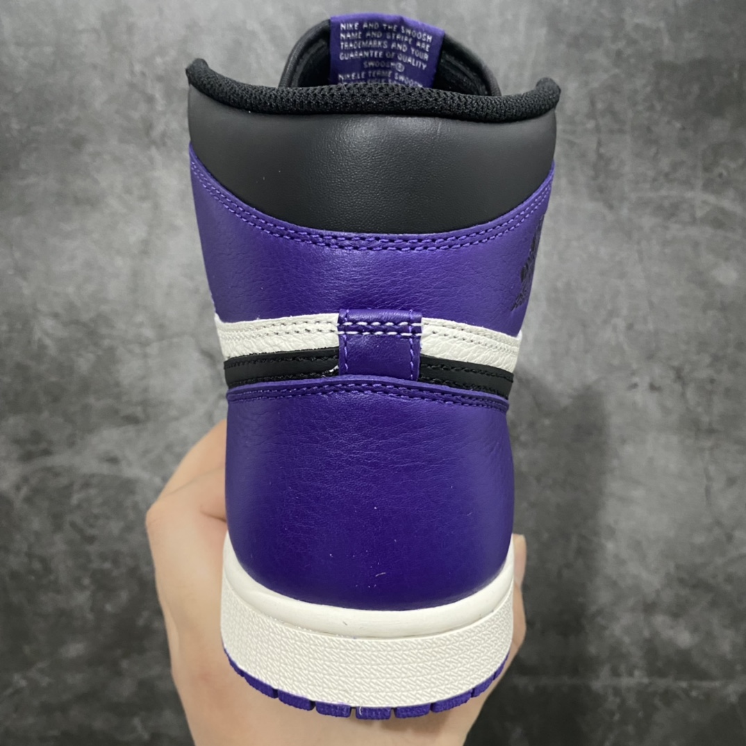 XP Pure Original Air Jordan AJ1 Black Purple Toe 555088-501