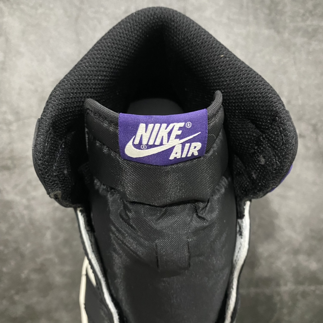 XP Pure Original Air Jordan AJ1 Black Purple Toe 555088-501