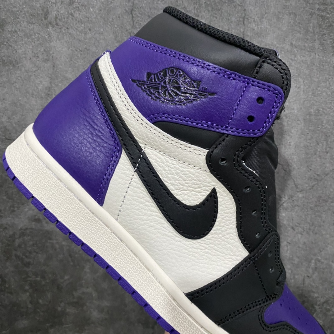 XP Pure Original Air Jordan AJ1 Black Purple Toe 555088-501