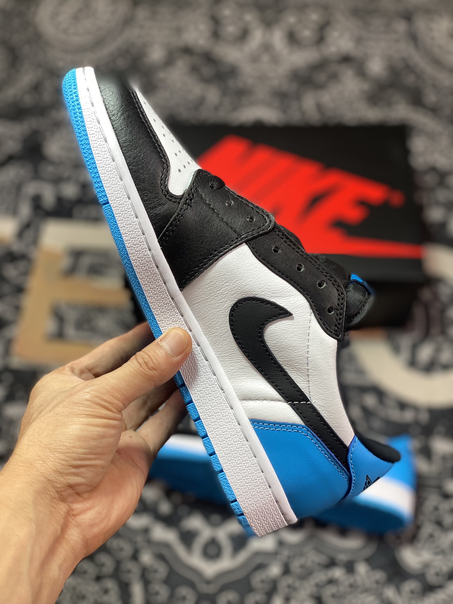 320 优选 耐克Nike Air Jordan 1 Low OG”Laser Blue“AJ1乔丹一代篮球鞋“黑白激光蓝”CZ0790-104