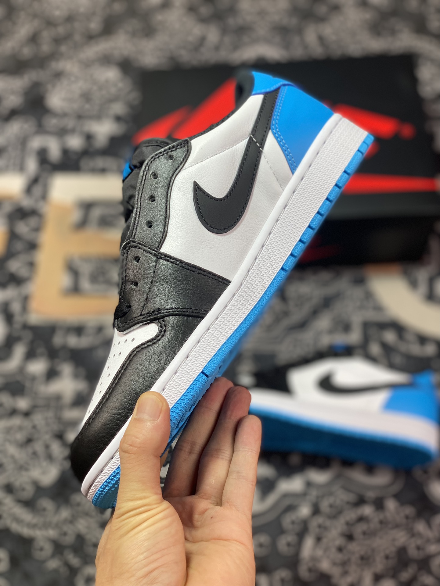 320 优选 耐克Nike Air Jordan 1 Low OG”Laser Blue“AJ1乔丹一代篮球鞋“黑白激光蓝”CZ0790-104