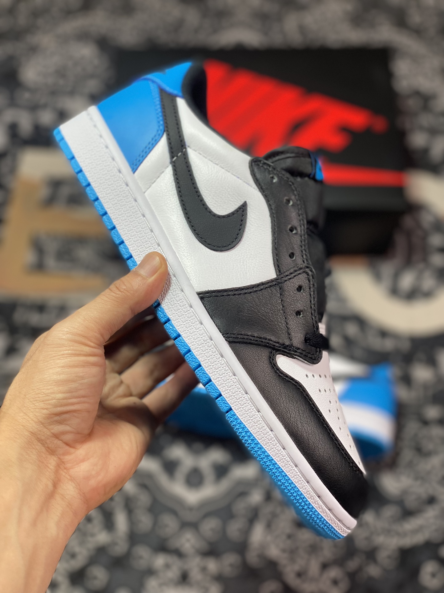 320 优选 耐克Nike Air Jordan 1 Low OG”Laser Blue“AJ1乔丹一代篮球鞋“黑白激光蓝”CZ0790-104