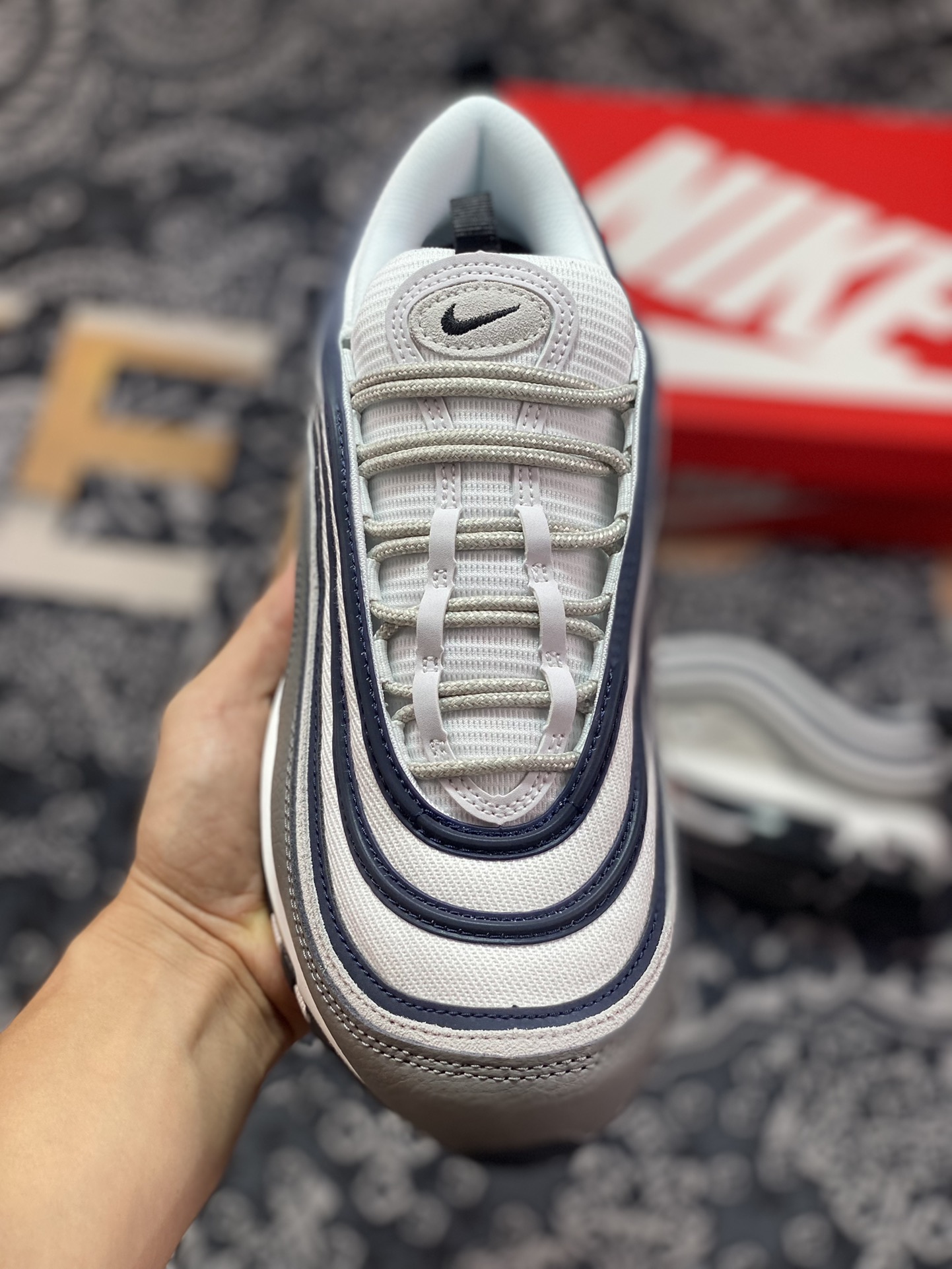 耐克Nike Air Max 97 SE”Georgetown“复古气垫百搭慢跑鞋“深灰午夜蓝乔治城”DV7421-001