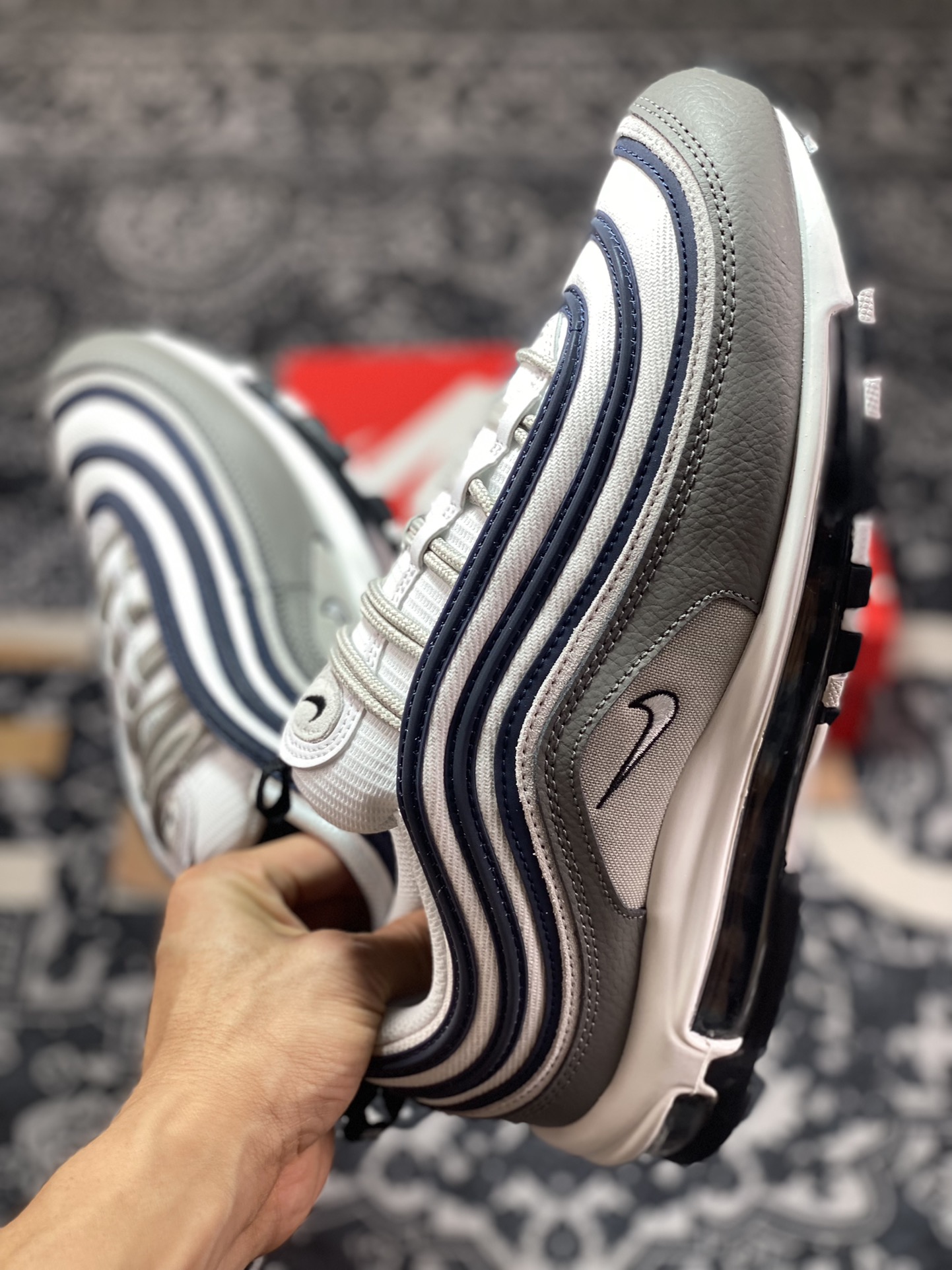 耐克Nike Air Max 97 SE”Georgetown“复古气垫百搭慢跑鞋“深灰午夜蓝乔治城”DV7421-001