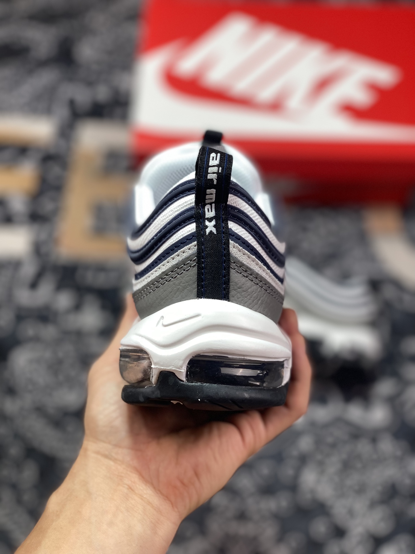 耐克Nike Air Max 97 SE”Georgetown“复古气垫百搭慢跑鞋“深灰午夜蓝乔治城”DV7421-001