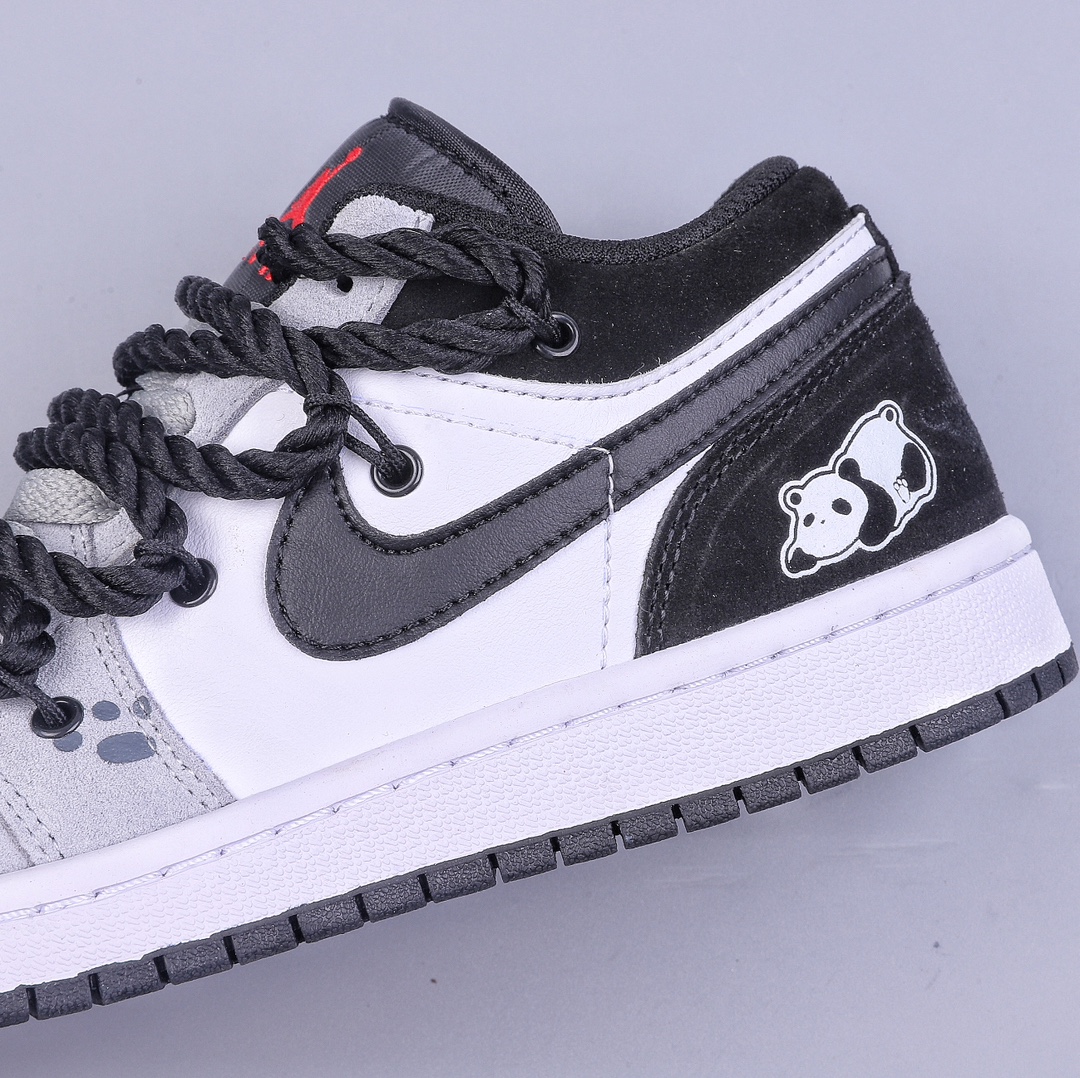 AIR JORDAN 1 LOW AJ1 Jordan 1 low-top lace-up basketball shoes panda model DX4374-008