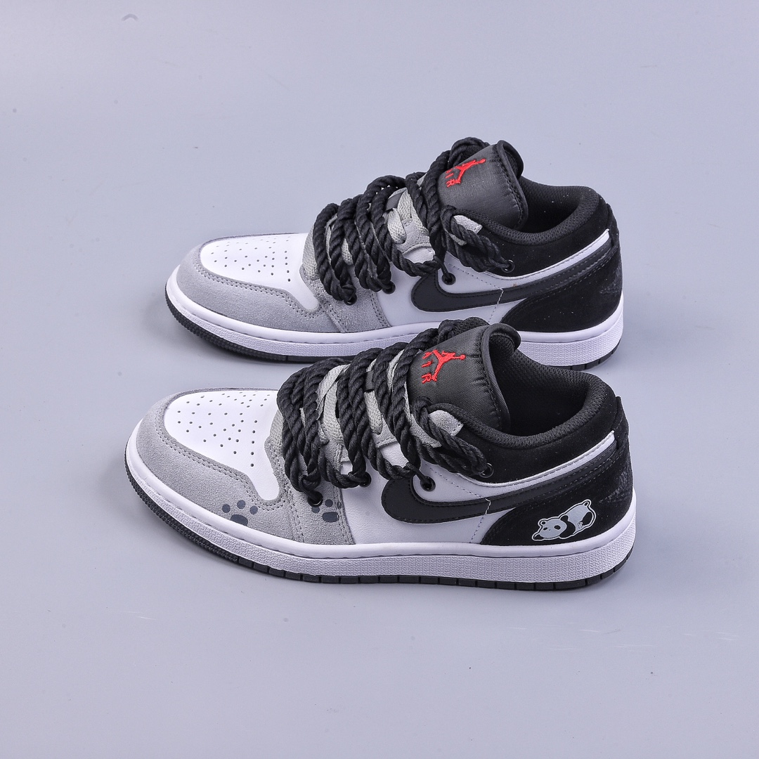 AIR JORDAN 1 LOW AJ1 Jordan 1 low-top lace-up basketball shoes panda model DX4374-008