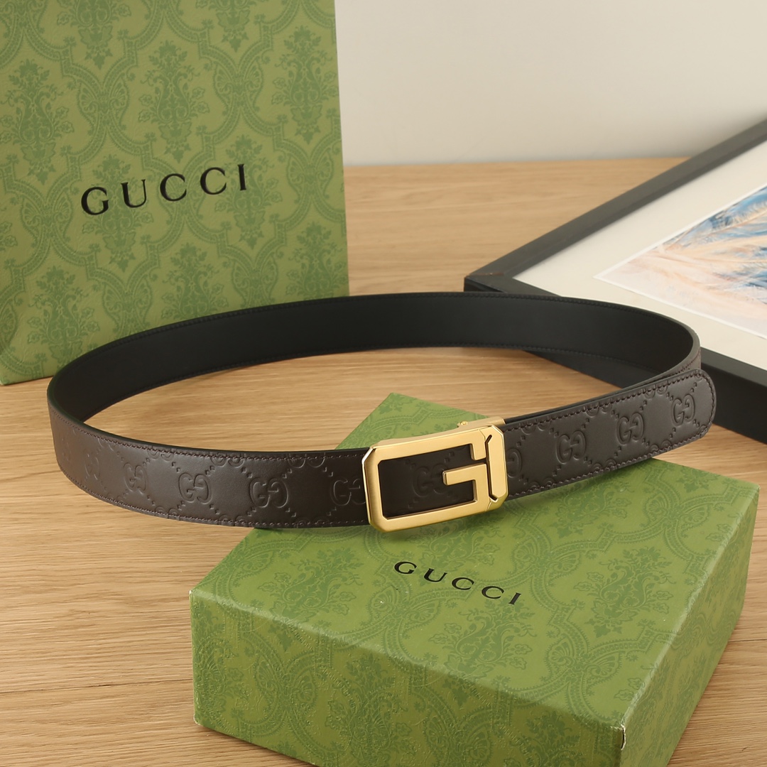 古奇GUCCI3.5宽精品不锈钢自动