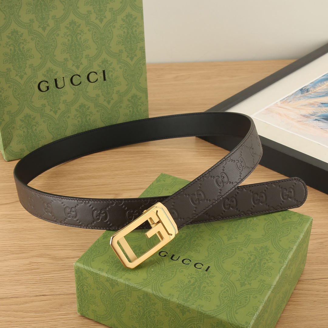 古奇GUCCI3.5宽精品不锈钢自动