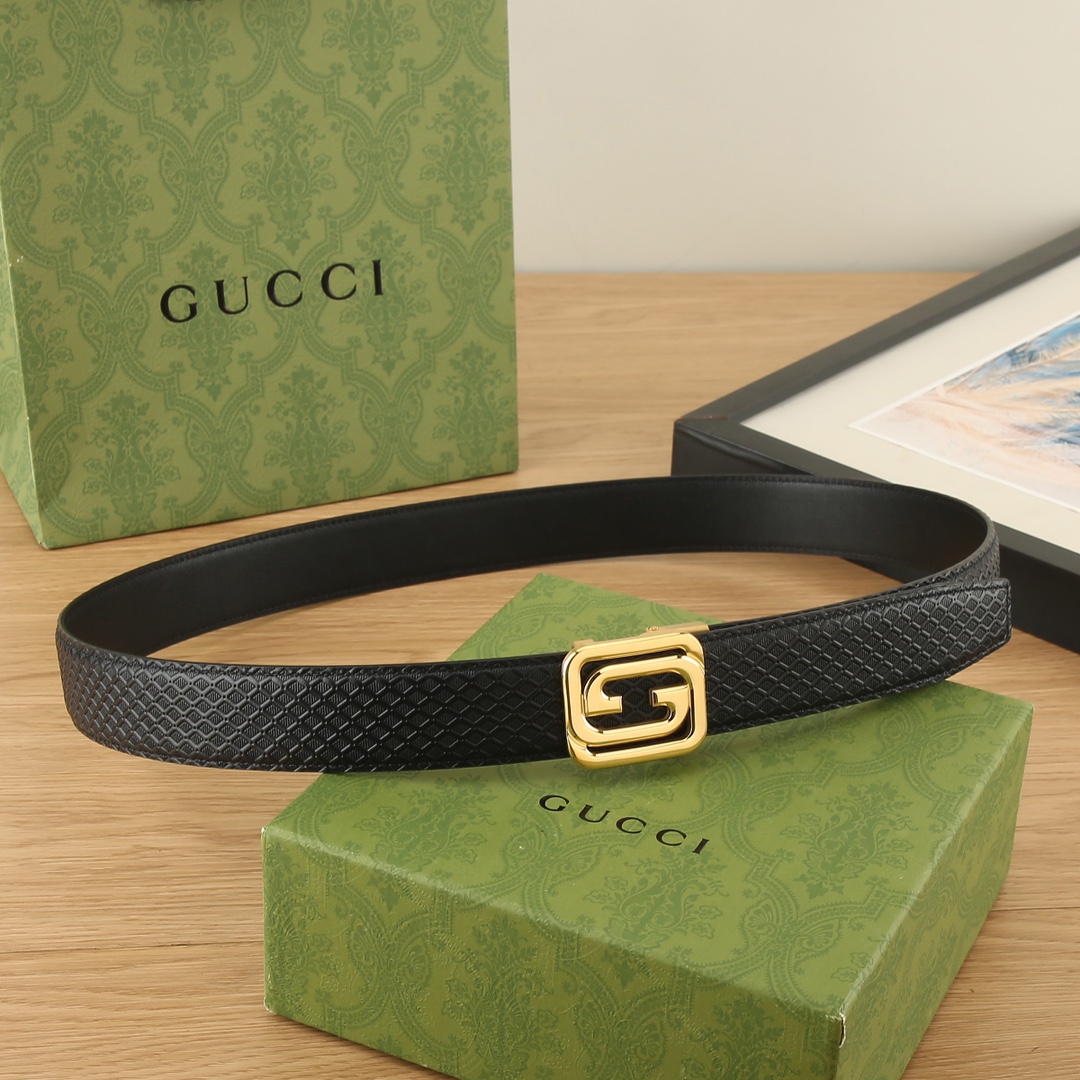 古奇GUCCI3.5宽精品不锈钢自动