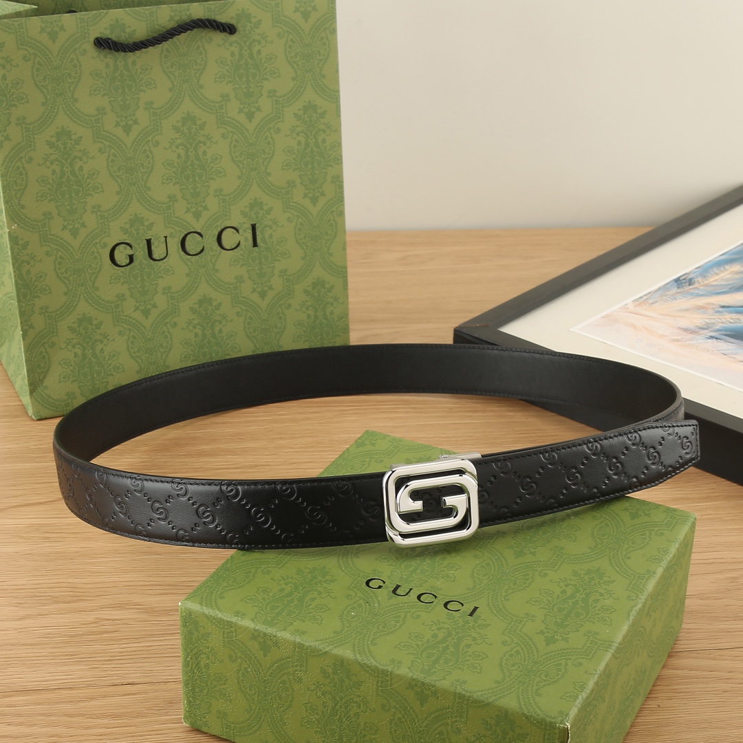 古奇GUCCI3.5宽精品不锈钢自动