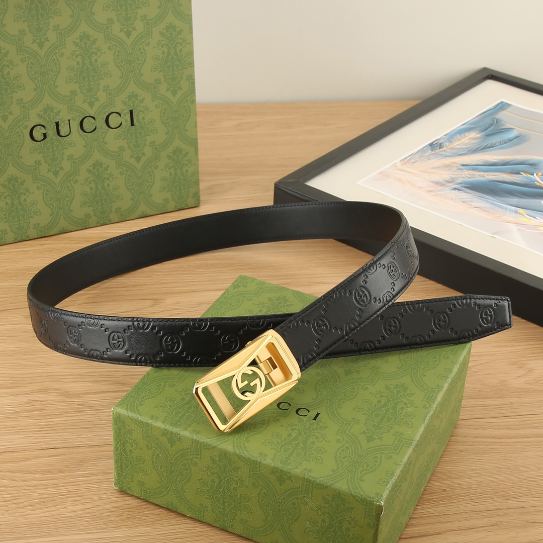 古奇GUCCI3.5宽精品不锈钢自动