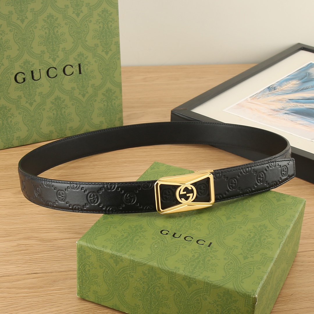 古奇GUCCI3.5宽精品不锈钢自动