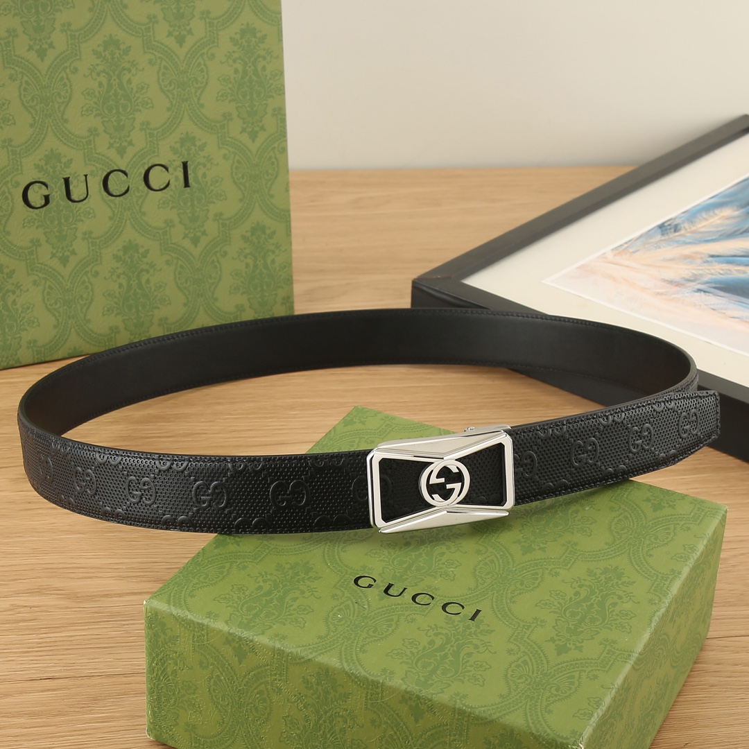 古奇GUCCI3.5宽精品不锈钢自动