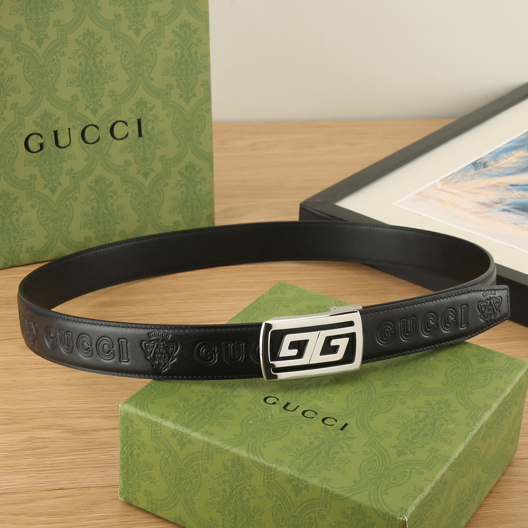 古奇GUCCI3.5宽精品不锈钢自动