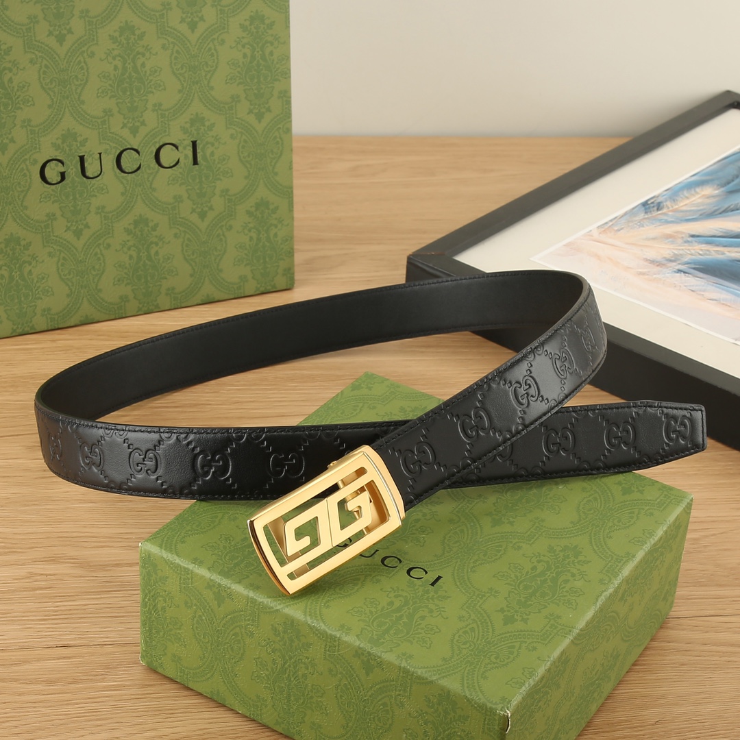 古奇GUCCI3.5宽精品不锈钢自动