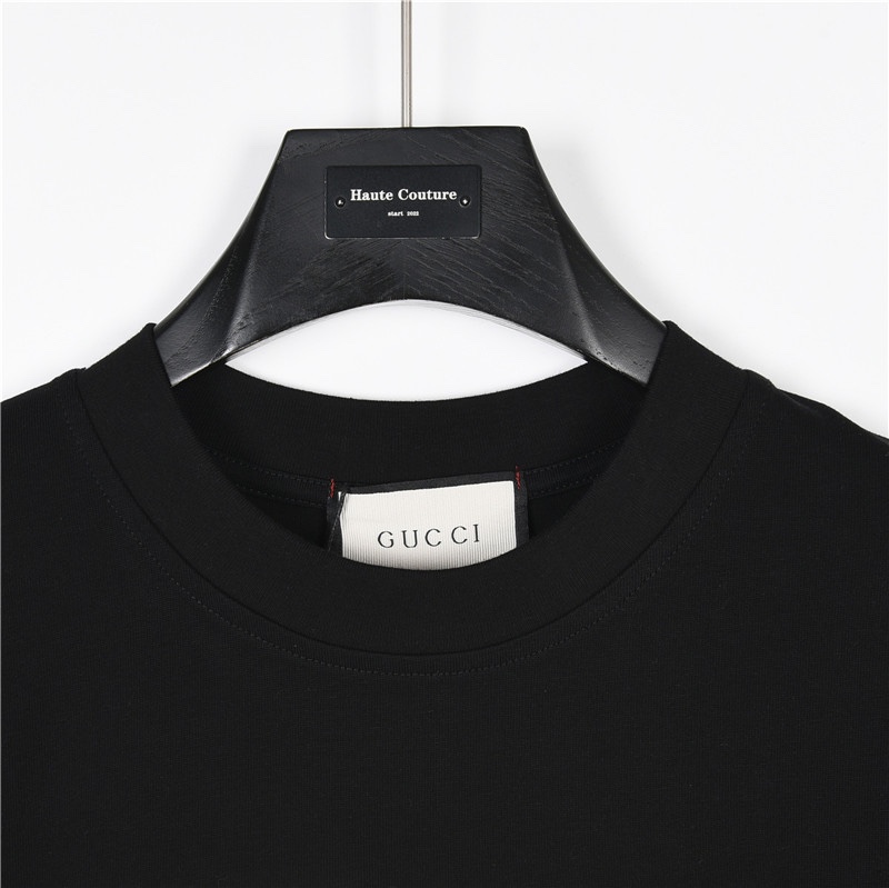 Gucci/古驰 23ss 经典logo大方块发泡印花短袖T恤