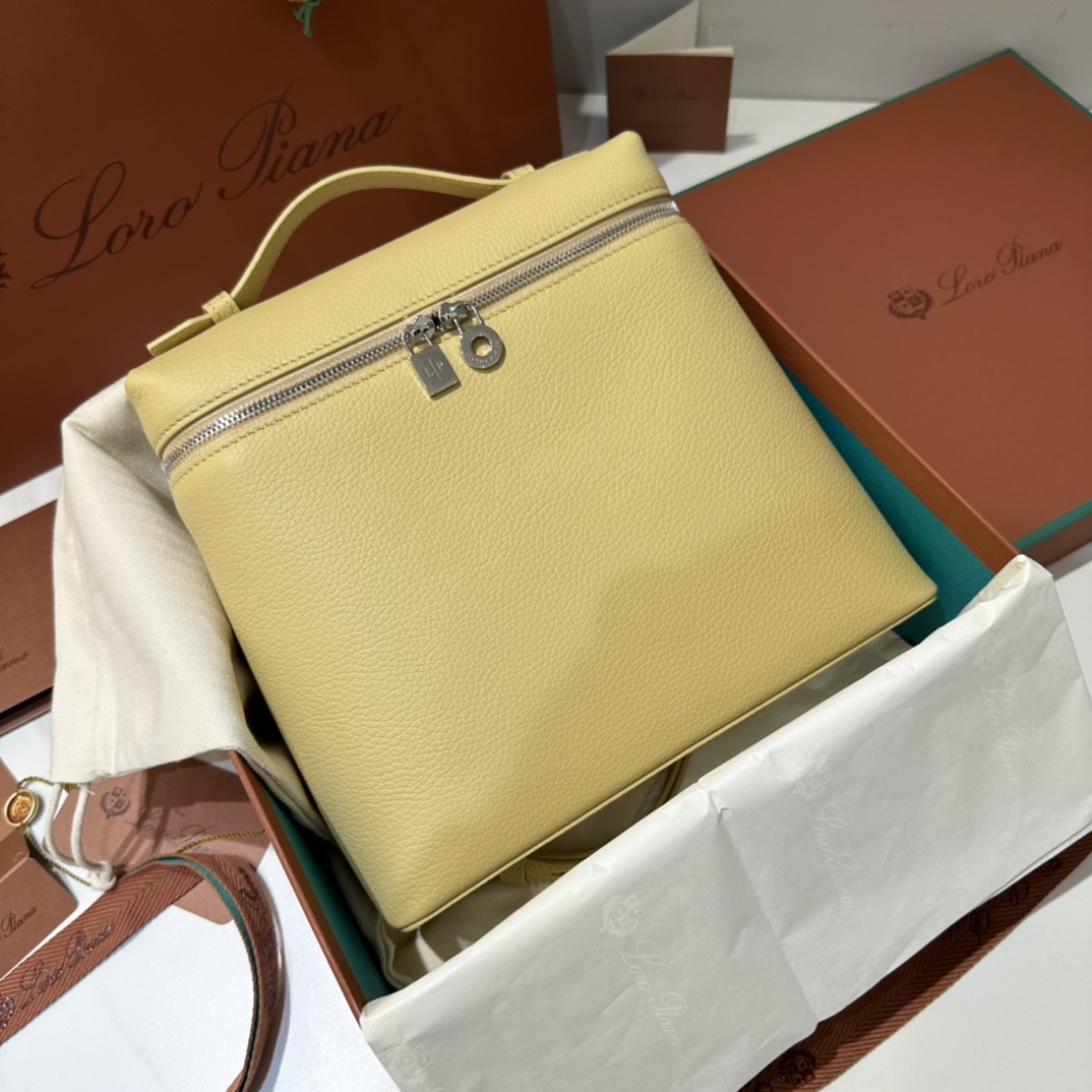 [Backpacks][Backpack Butter Color] Loro Piana L23.5 series backpack Extrapock