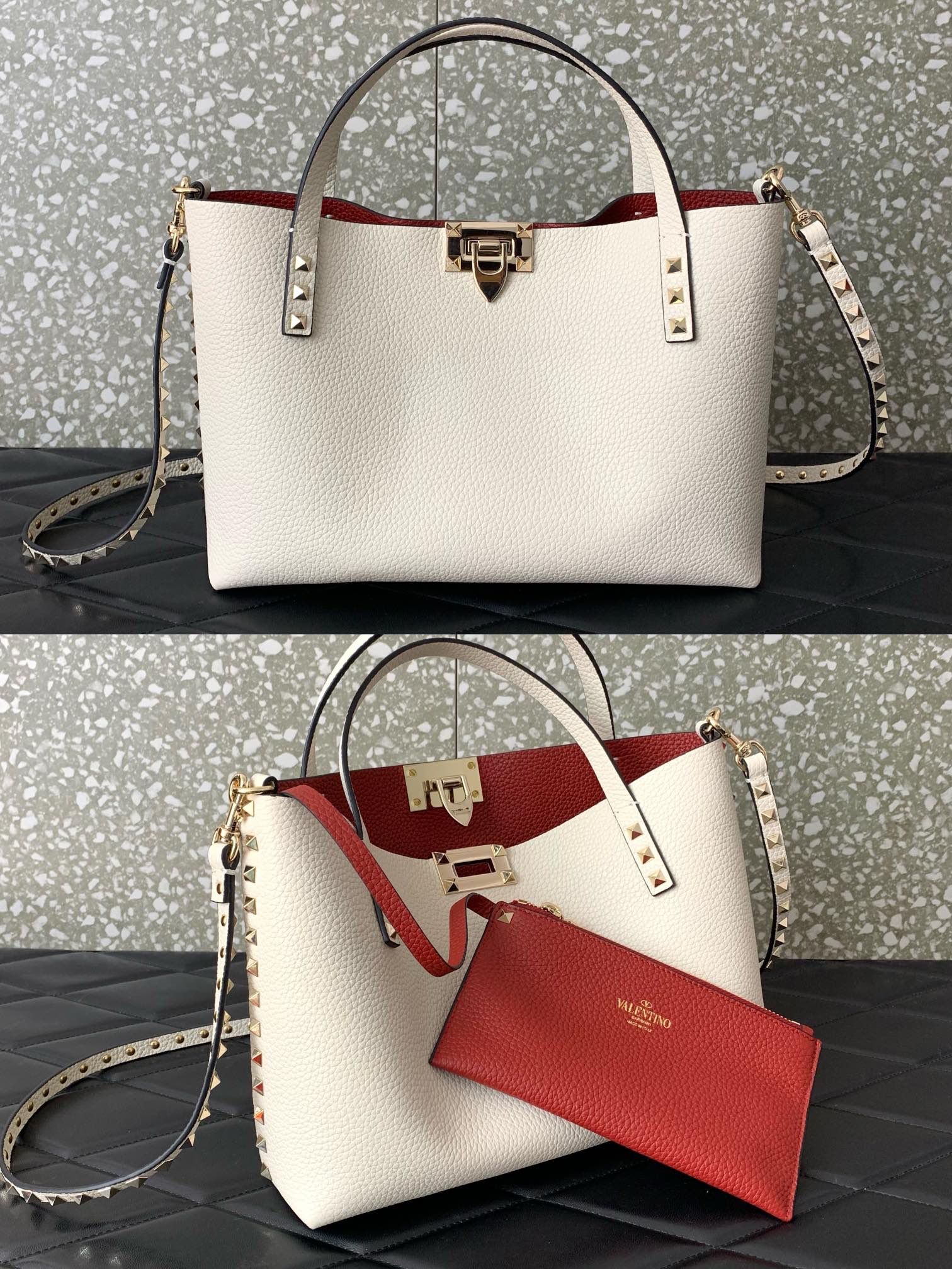 Valentino Garavani calfskin tote ~ shopping bag