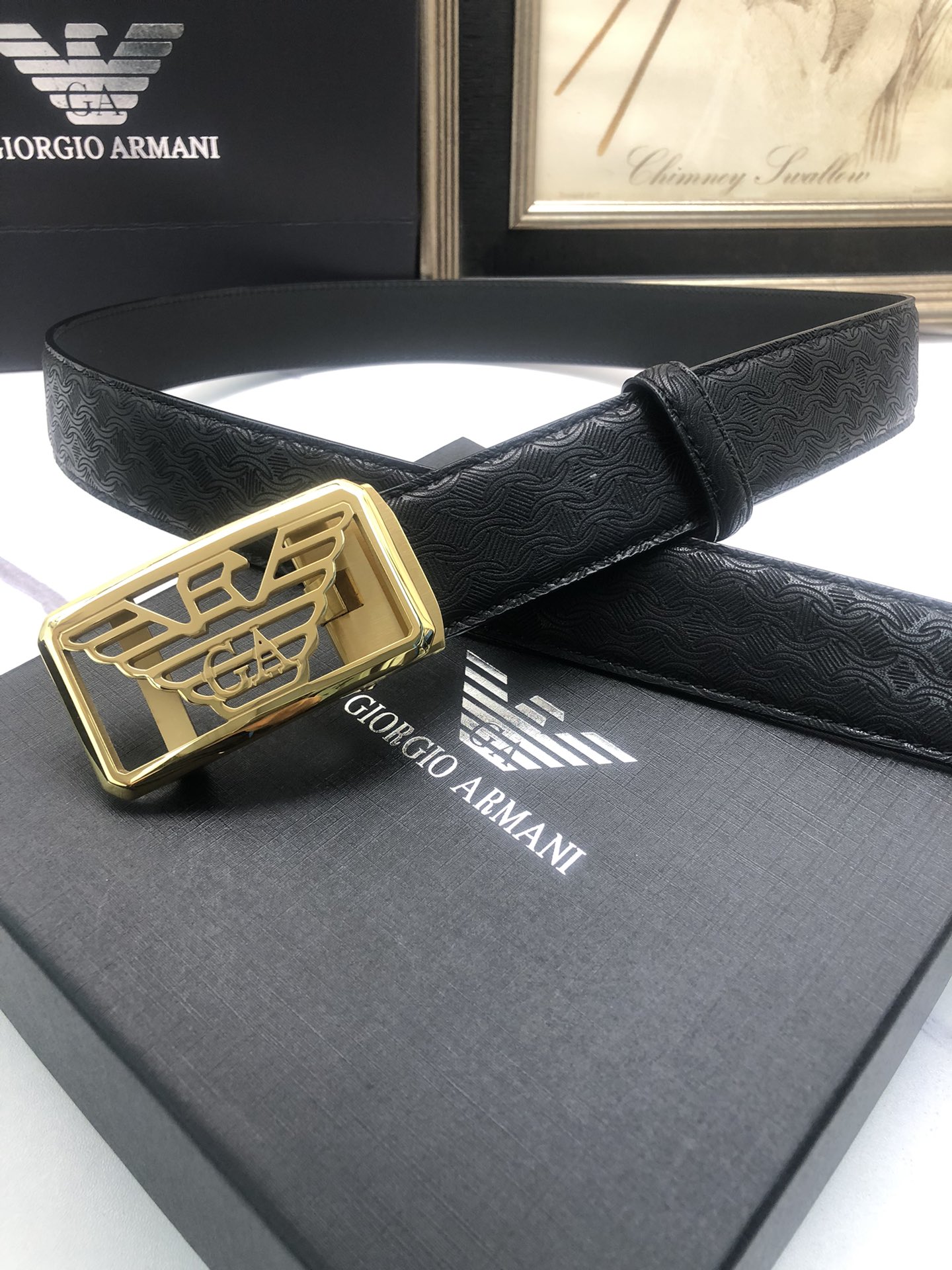 Italian Factory Imported Automatic Cattle-Skin Belt with Tailorable Design - 图片 4