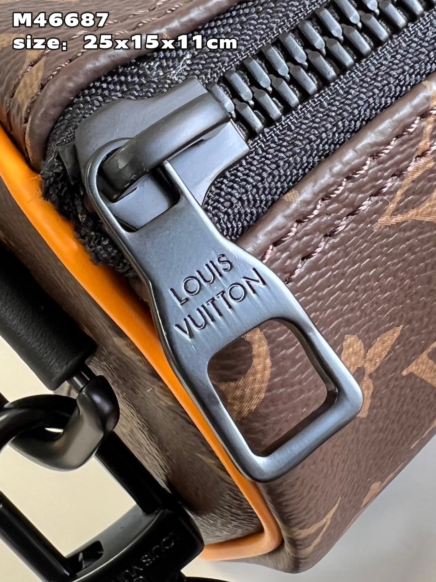 顶级原单M46687/对版本款Keepall25手袋取材MonogramEclipseReverse帆布