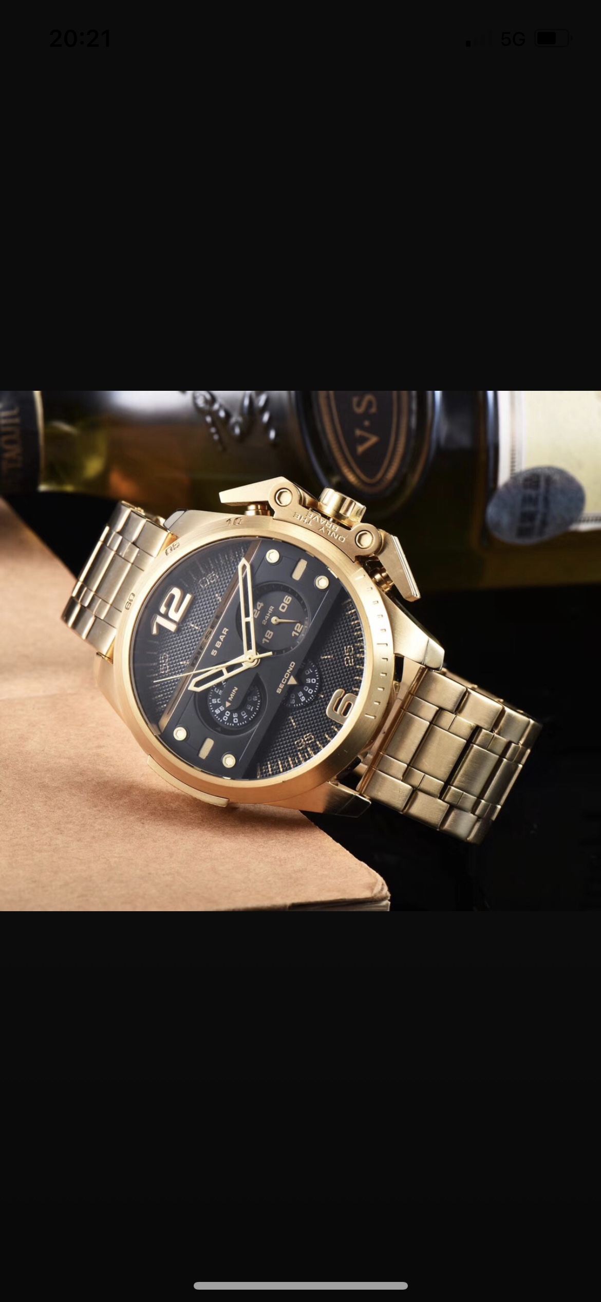 DIESEL Fashion Watch: 48mm Stone Core, Zirconium Steel, Original Button - 图片 2