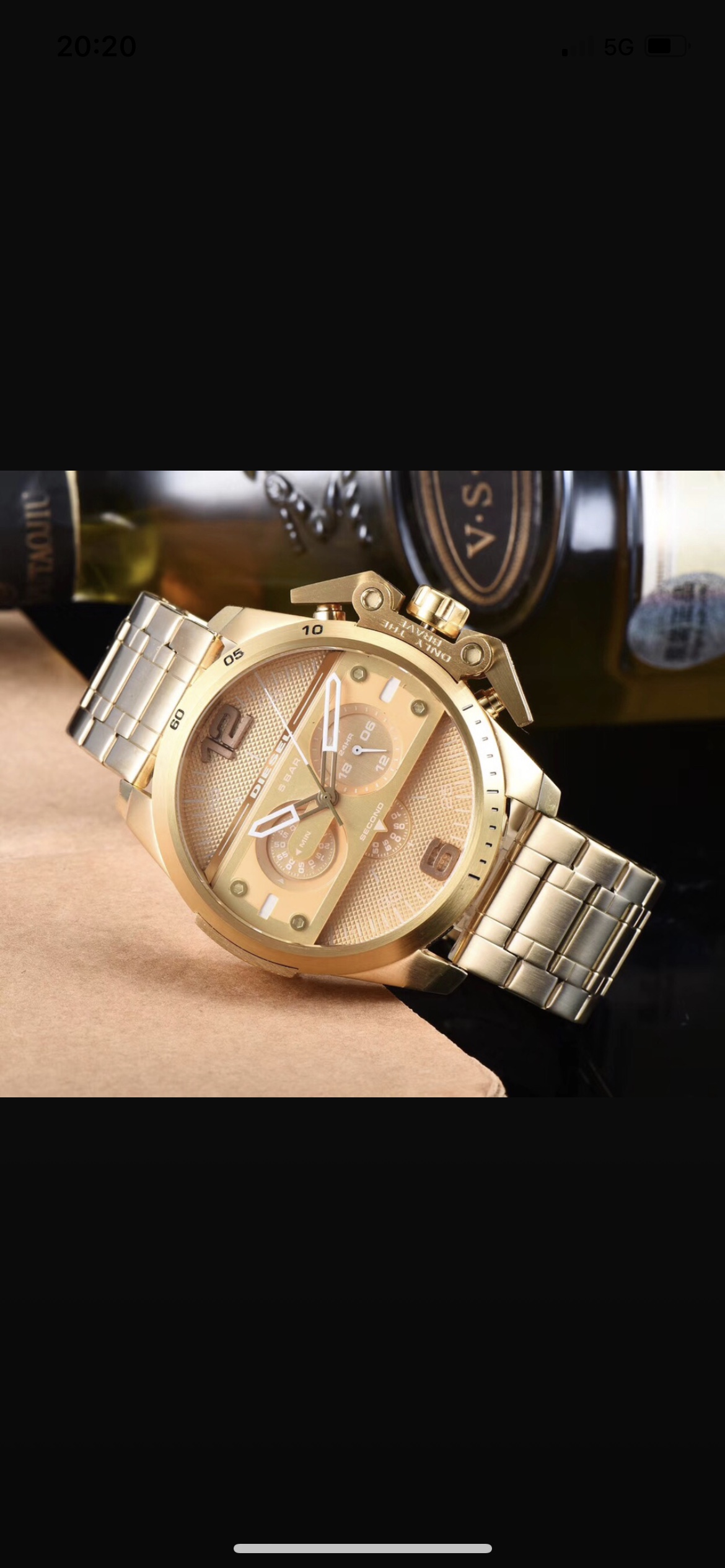 DIESEL Fashion Watch: 48mm Stone Core, Zirconium Steel, Original Button - 图片 3