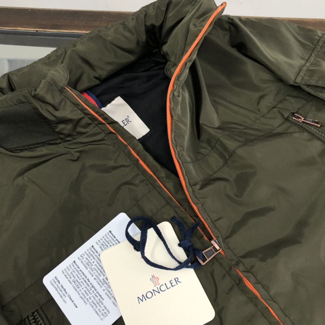 Moncler Clothing Coats & Jackets Windbreaker Green