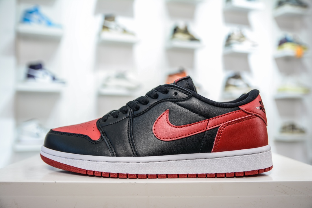 纯原 Air Jordan AJ1 Low 低帮 禁穿黑红 705329-001