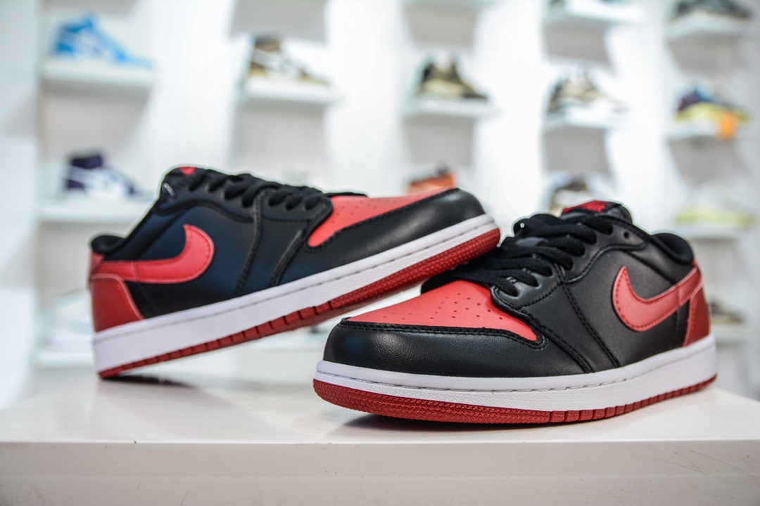 纯原 Air Jordan AJ1 Low 低帮 禁穿黑红 705329-001