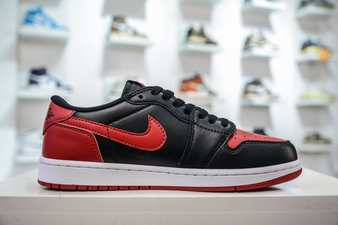 纯原 Air Jordan AJ1 Low 低帮 禁穿黑红 705329-001