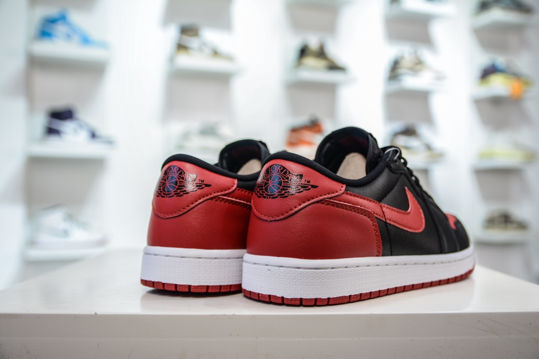 纯原 Air Jordan AJ1 Low 低帮 禁穿黑红 705329-001