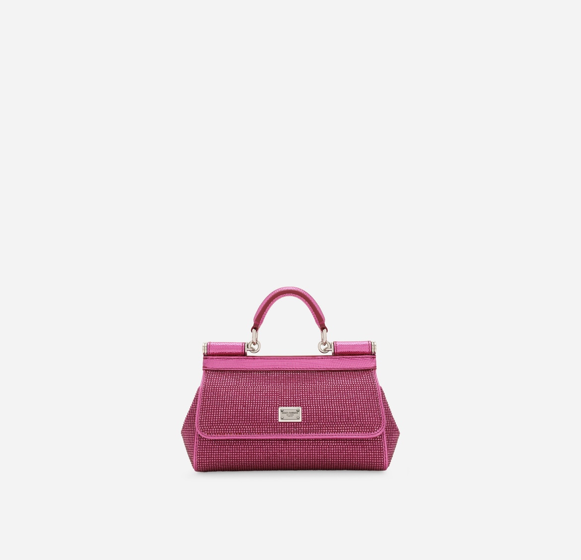 Dolce & Gabbana Sicily Mini Handbag Pink Crystals Top Handle Bag 2 i1689262922 1119 1