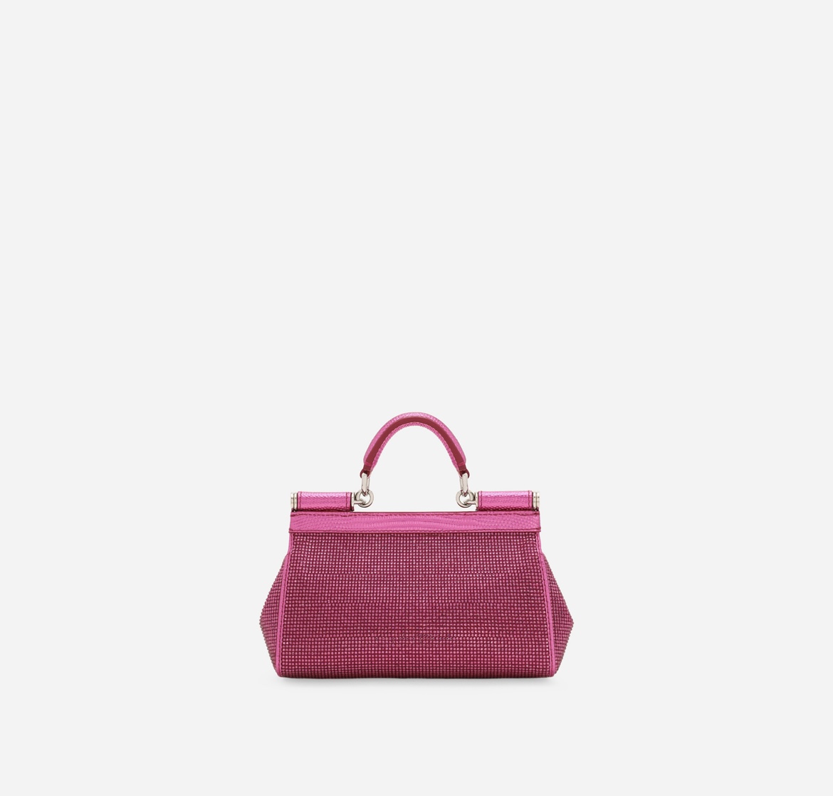 Dolce & Gabbana Sicily Mini Handbag Pink Crystals Top Handle Bag 4 i1689262922 8690 3