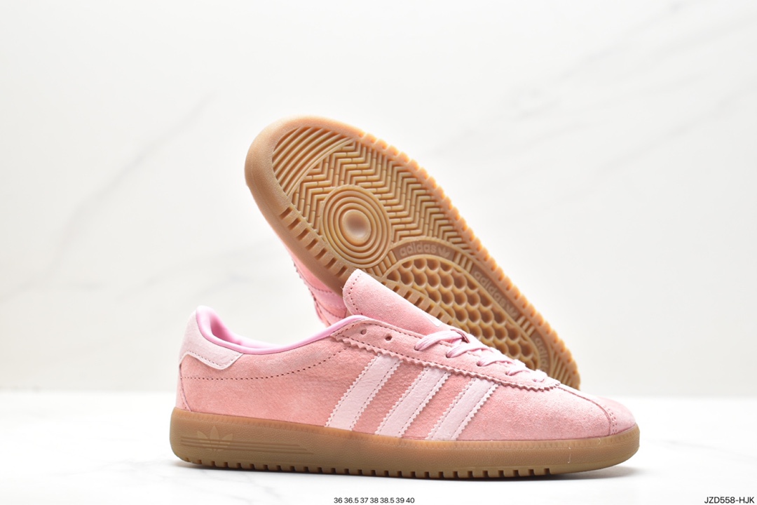 Adidas Originals Bermuda suede non-slip wear-resistant lightweight low-top sneakers GY7386