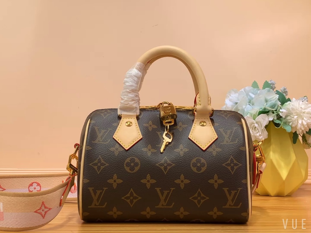 Louis Vuitton LV Speedy Handbags Travel Bags cheap online Best Designer
 Pink Cowhide Fabric Nylon m46594
