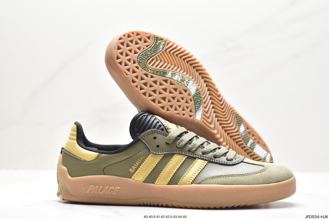 PALACE xadidas originals Samba Puig trendy casual lightweight wear-resistant non-slip low-top shoes HQ6100