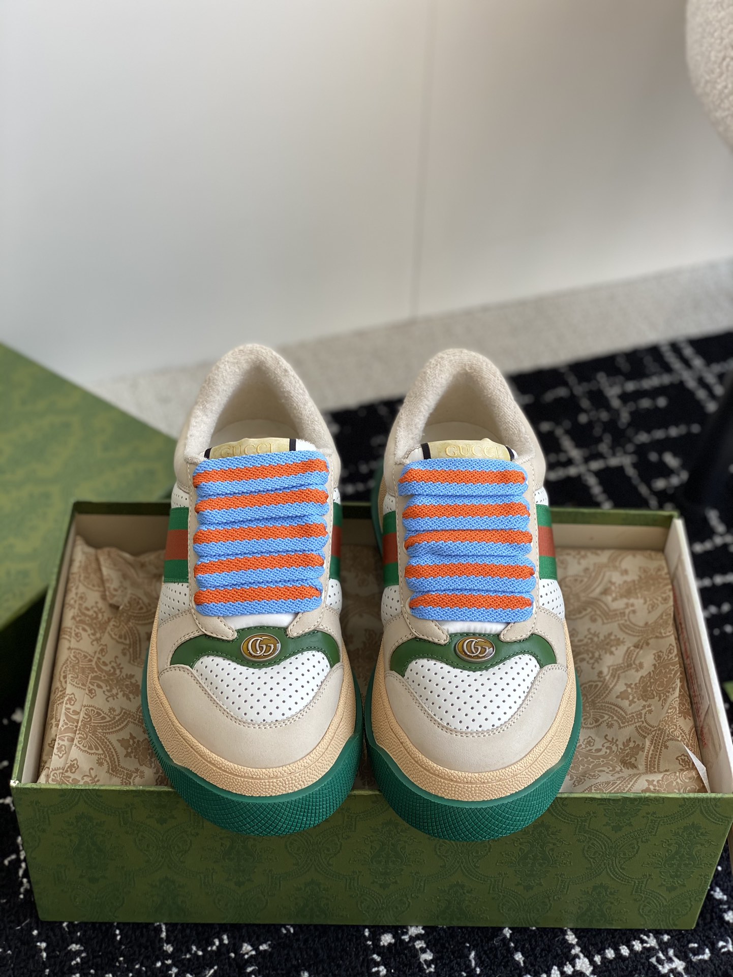 Gucci Buty do deskorolki Buty codzienne Łączenie Unisex Skóra krowia TPU Casual