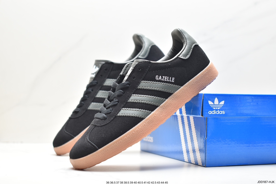 Adidas Originals Gazelle Indoor Trefoil Retro Anti-slip Wear-resistant Low-top Sneakers GX2210