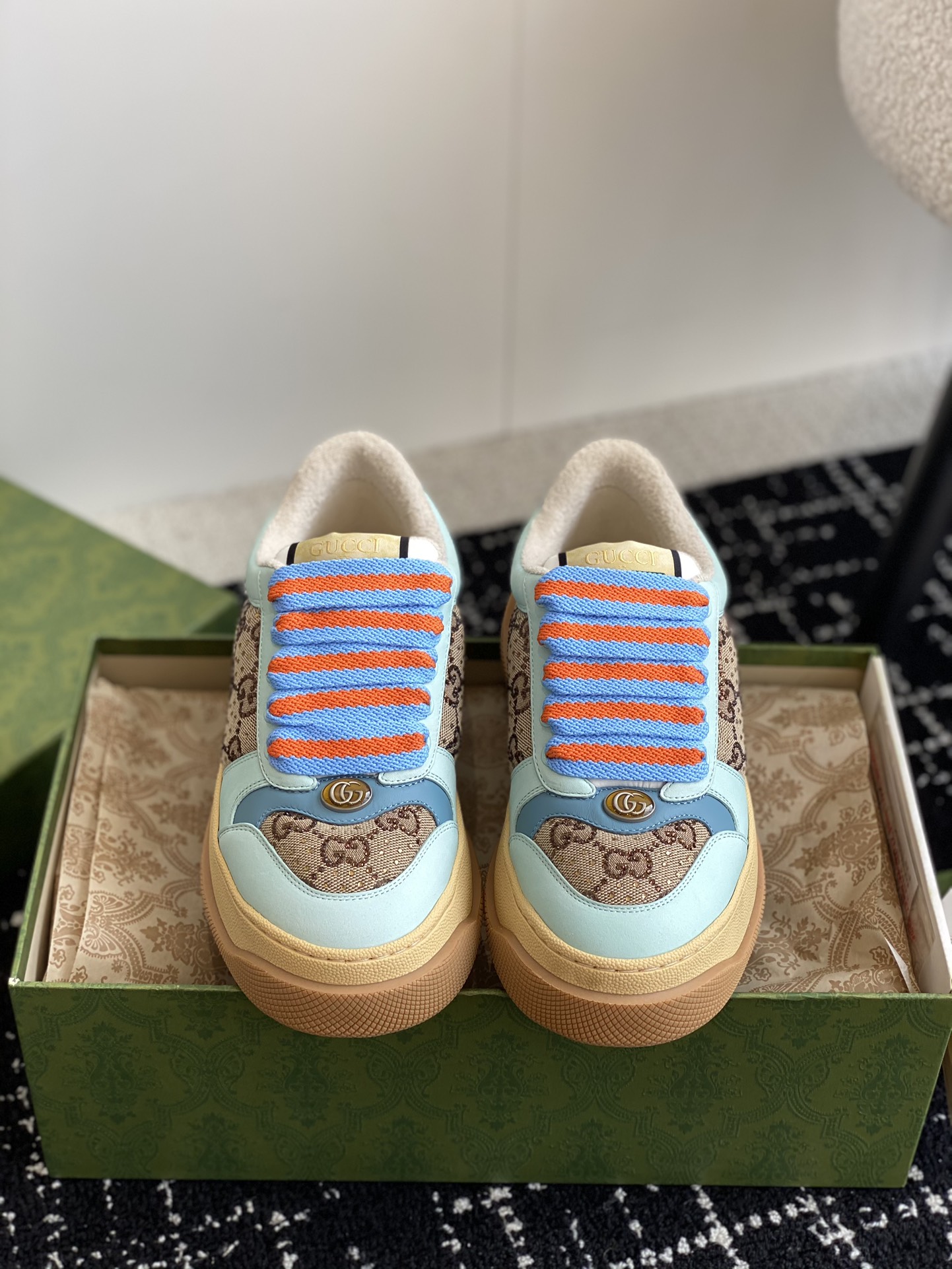 Replika jakości
 Gucci Buty do deskorolki Buty codzienne Łączenie Unisex Skóra krowia TPU Casual