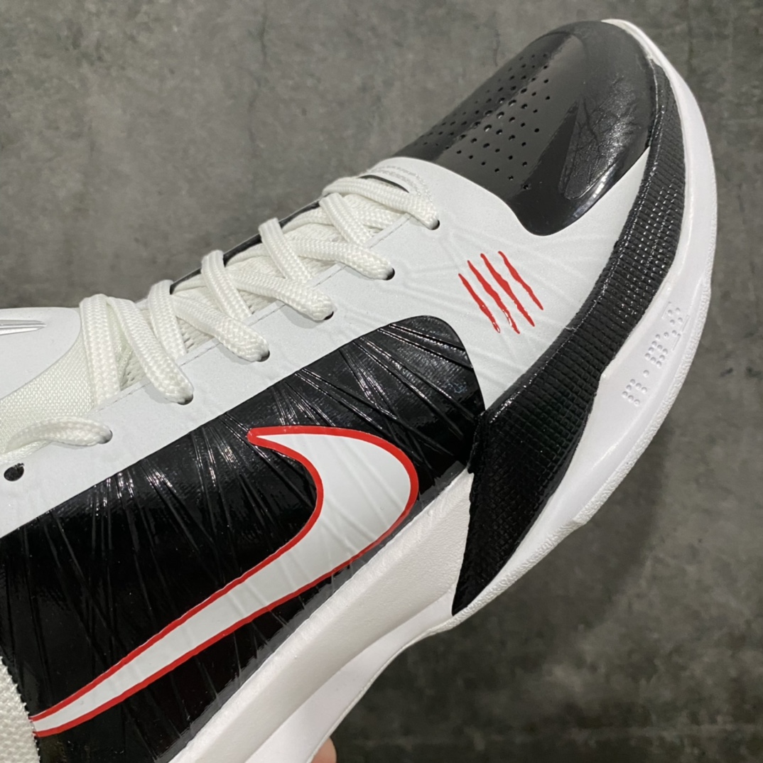 图片[6]-【S2纯原】Nike KOBE 5 Protro 科比五代 男子实战篮球鞋 黑白低帮李小龙 CD4991-101n高端零售 外贸专供品质 市售最高版本 原鞋原数据纸板开发 内置Zoom Turbo气垫 后掌EVA缓震 实战配置直接拉满 原档数据3D打印 鞋面细节匹配原版 全身鞋材卡料色独家定制 唯一正确喷漆SWOOSH Flyknit飞线科技，给予鞋身足够抗扭矩力 真实底模最大47.5  尺码：40 40.5 41 42 42.5 43 44 44.5 45 46 47.5-莆田鞋批发中心