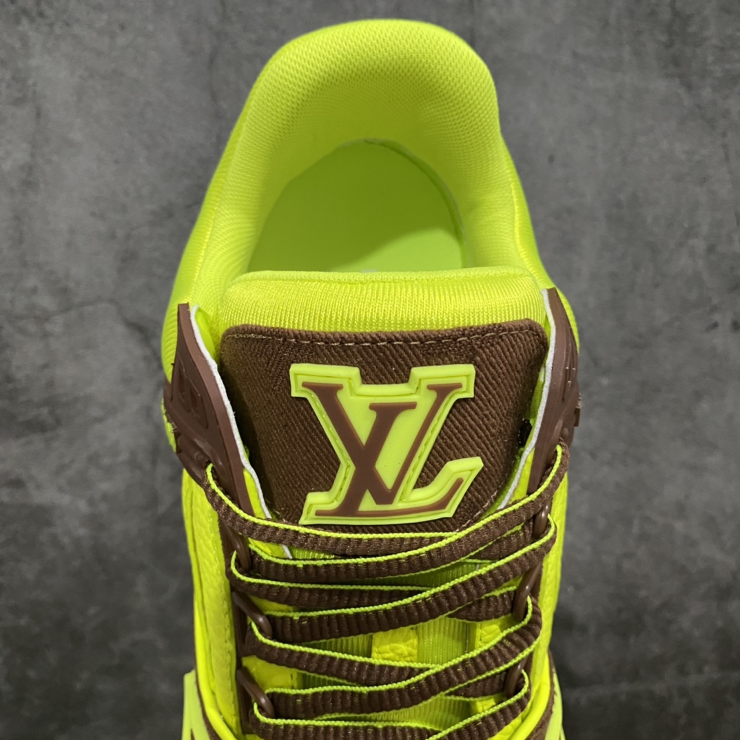 Top-quality empty offset prints available for pick-up on the same day LV Trainer series luxury sports shoes