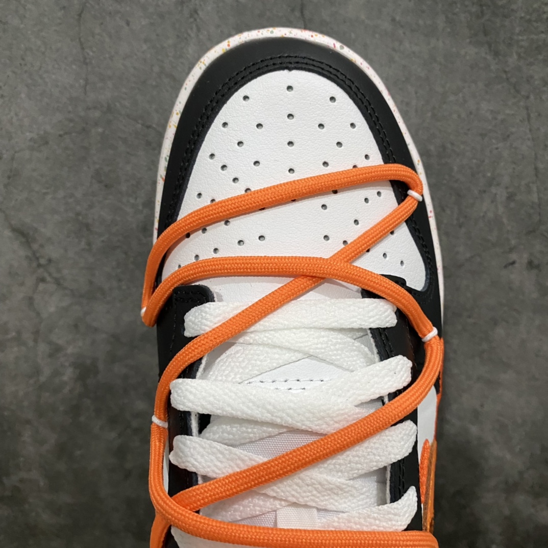 图片[5]-【CS版本】NK Dunk Low Multi-Color Swoosh SB低帮解构绑带活力三勾黑白橙 货号：FD4623-144nn专业dunk大厂 主打dunk85系列的工厂n品质以及性价比都是市场无可匹敌的存在n皮料用的扎实 裁边清洁度超高 鞋型细节也没任何问题n强烈推荐 配色非常齐全 终端供应💪🏻  尺码：36 36.5 37.5 38 38.5 39 40 40.5 41 42 42.5 43 44 44.5 45 46-莆田鞋批发中心