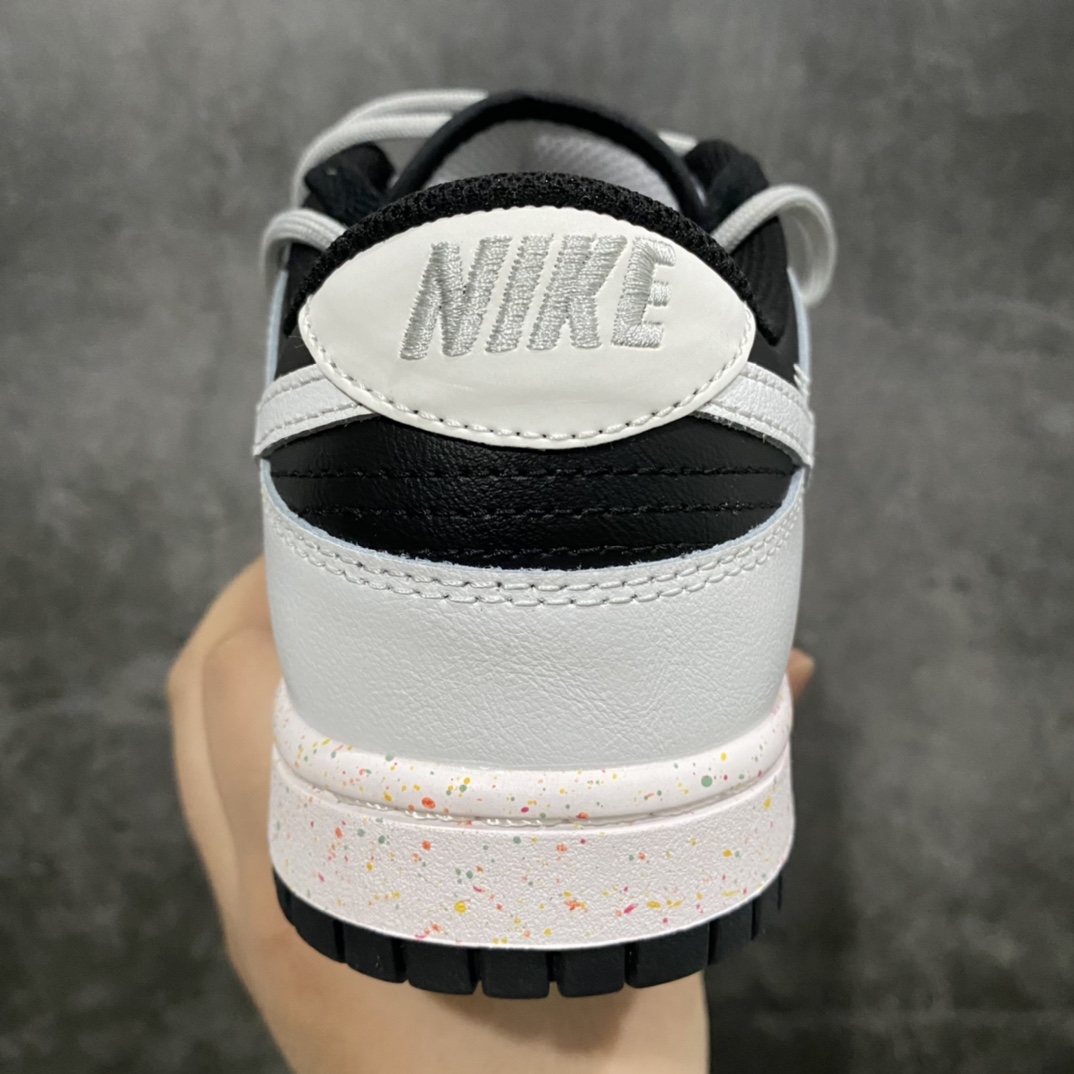 【CS版本】NK Dunk Low Multi-Color Swoosh SB低帮解构绑带活力三勾白黑 FD4623-139