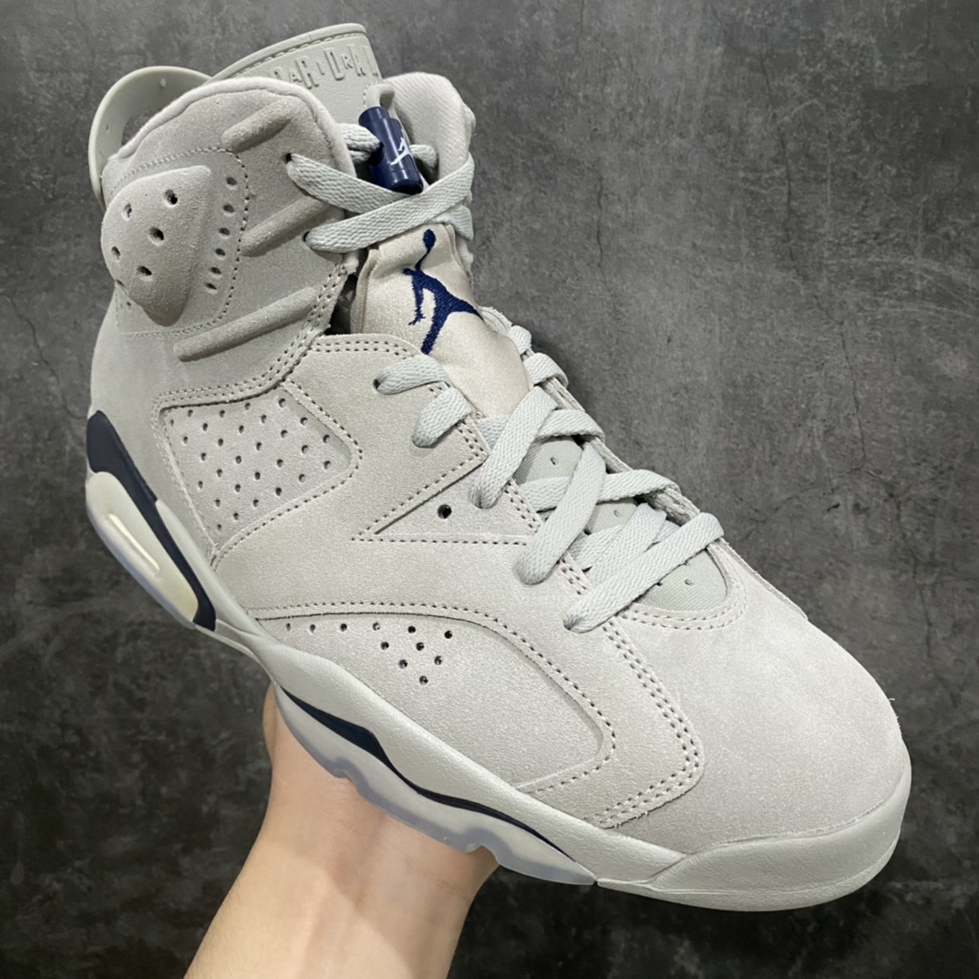 图片[3]-【OG版本】Air Jordan 6 Retro \”Georgetown\”GAJ6乔治城灰蓝麂皮！全码补货！n原鞋开发！配件齐全！正确版本！外贸大佬们首选版本！n原厂定型 原厂操作流程 后跟完美效果 所有细节无问题 货号： CT8529-012 尺码：40.5 41 42 42.5 43 44 44.5 45 45.5 46 47.5-莆田鞋批发中心