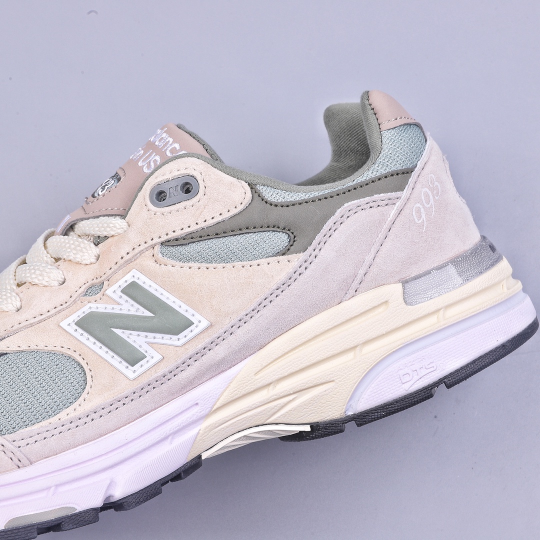 New Balance Made in USA MR993 series American-made running shoes ”Joint Milky White Rock Gray” MR993KT1