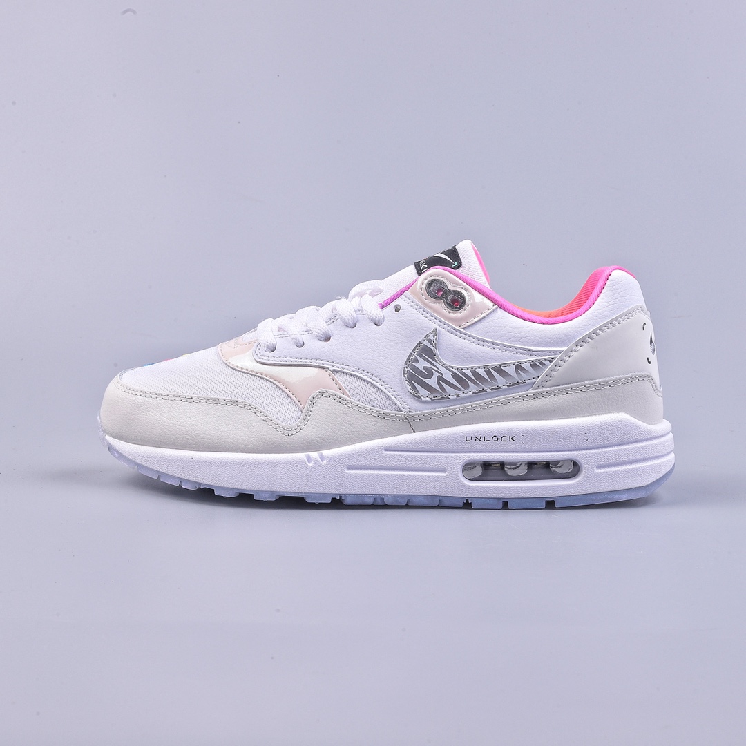 Nike Air Max 1 S 复刻白红 复古休闲跑步鞋 FN0608-101